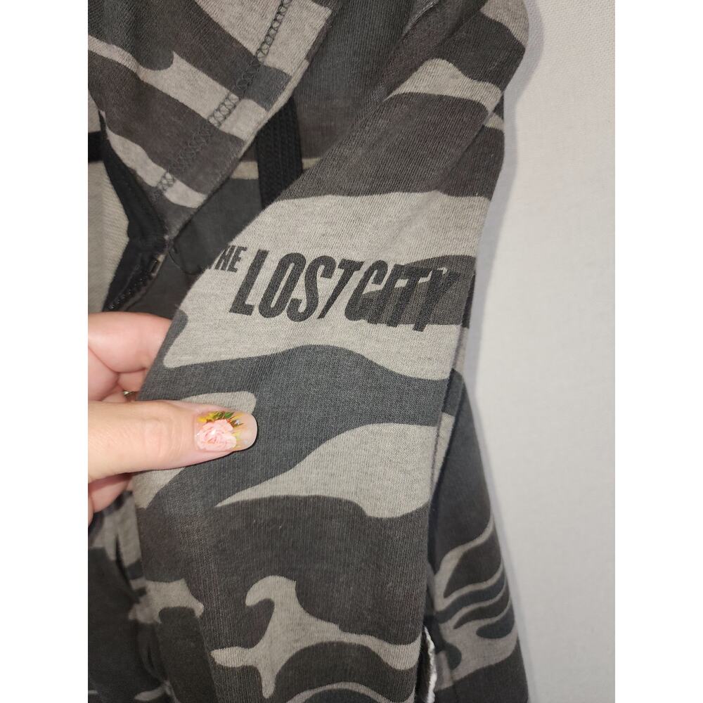 Burnside unisex M camo full zip comfy Hoodie gorpcore cabincore outdoor workwear - Picture 3 of 10